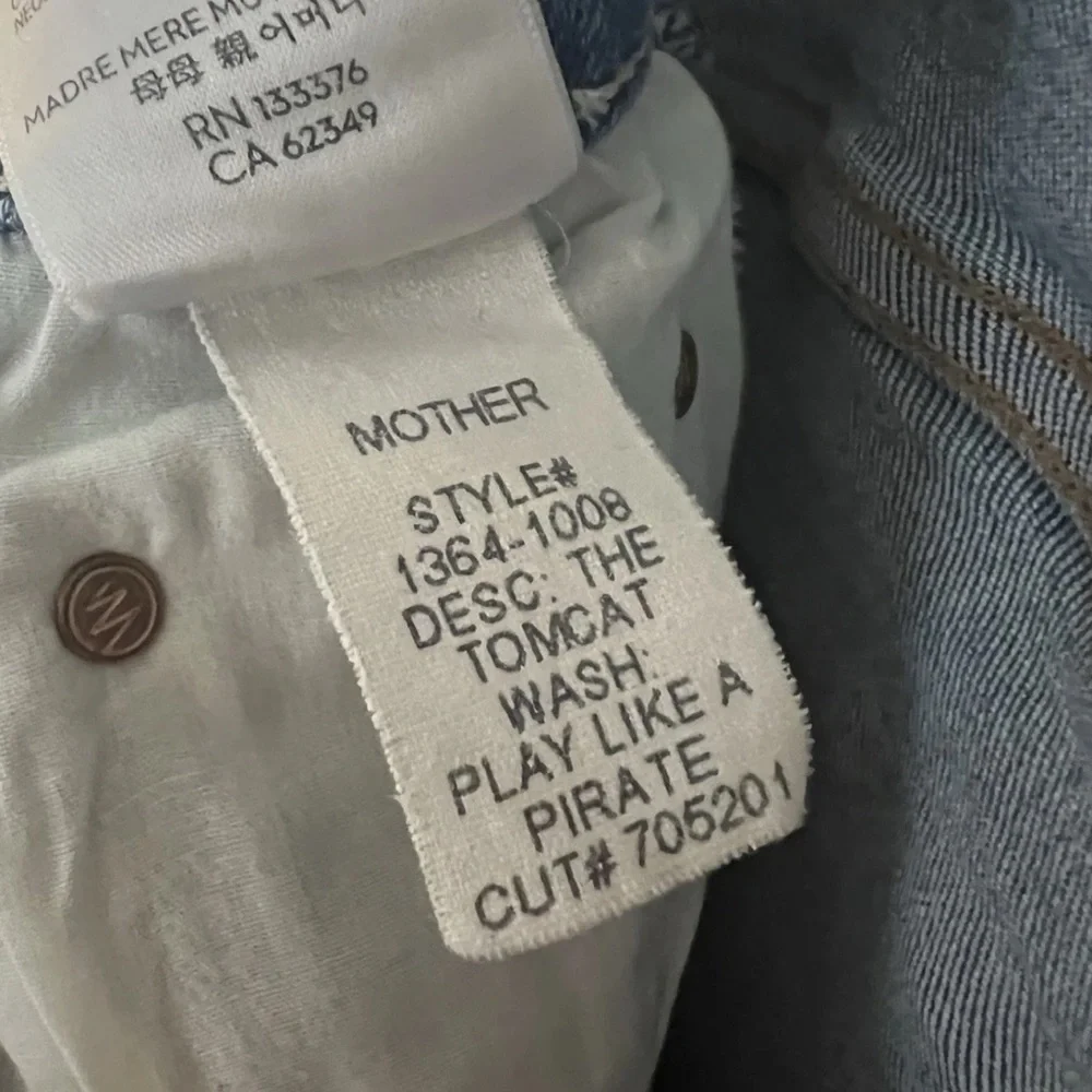 ✅ Mother Jeans Tomcat Straight in Play Like A Pirate - Picture 7 of 12